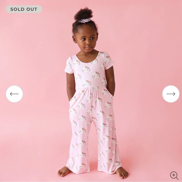 •New•Posh Peanut “Pastel Pink Hello Kitty” Scoop Back Jumpsuit - Picture 2 of 5